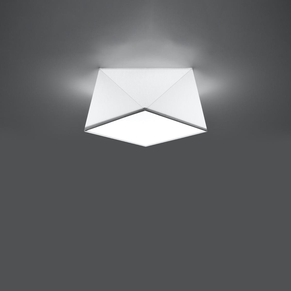 HEXA Vit Taklampa - Modern Geometrisk Design - E27 Lampa Kompatibilitet - 3 Färgval - Stilig &amp; Funktionell Belysning för Alla Rum