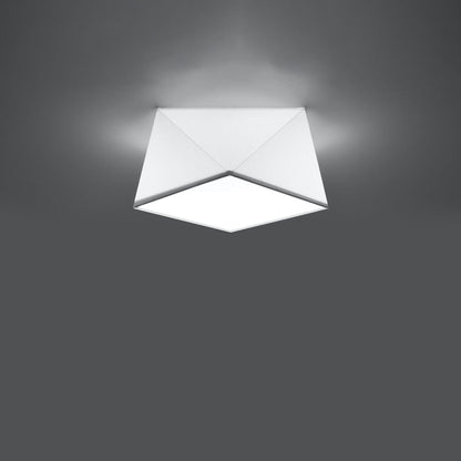 HEXA Vit Taklampa - Modern Geometrisk Design - E27 Lampa Kompatibilitet - 3 Färgval - Stilig &amp; Funktionell Belysning för Alla Rum