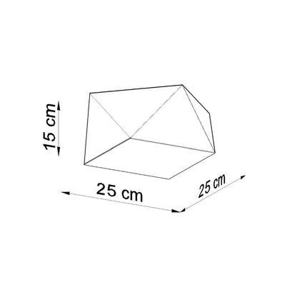 HEXA Vit Taklampa - Modern Geometrisk Design - E27 Lampa Kompatibilitet - 3 Färgval - Stilig &amp; Funktionell Belysning för Alla Rum