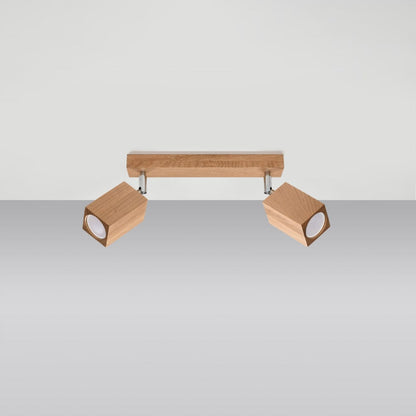 KEKE 2 Eklampa - Minimalistisk Trädesign - Loftstil Belysning - Hållbara och Justerbara Lampa Alternativ