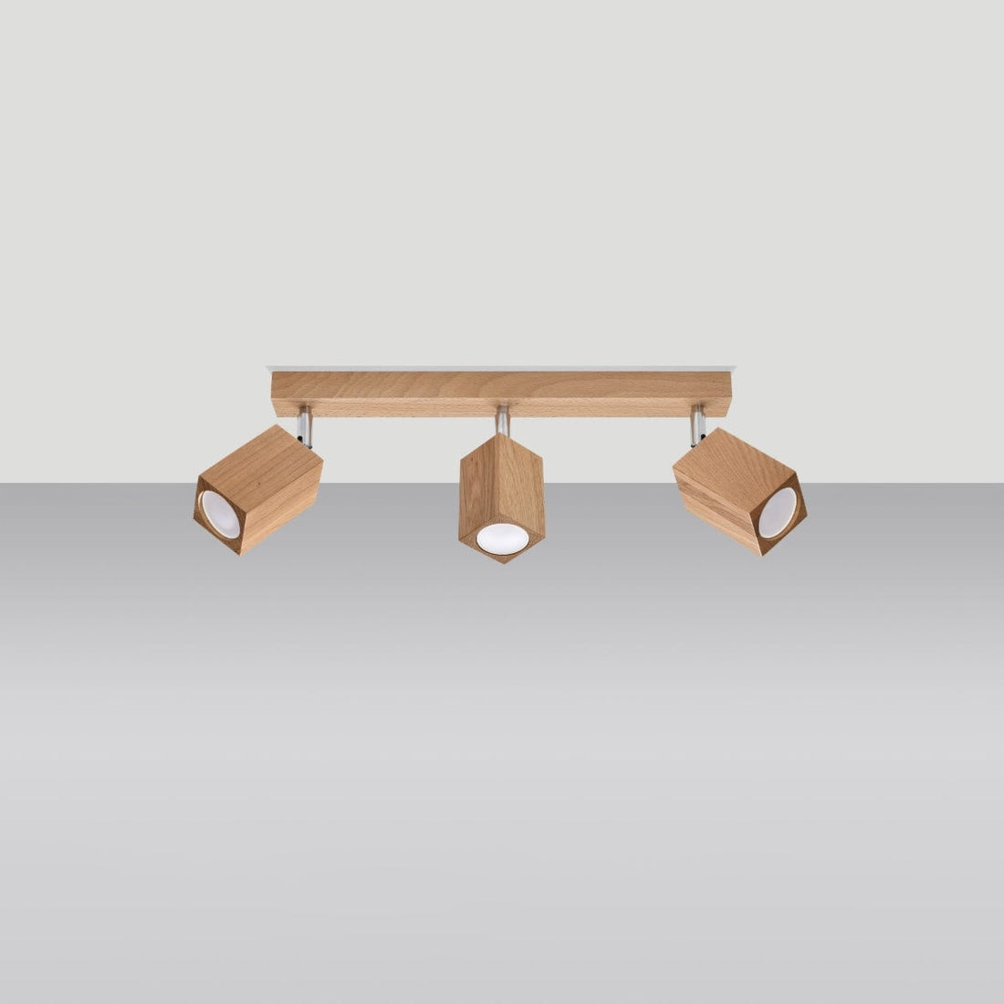 KEKE 3 Ek Taklampa - Modern Minimalistisk Belysning - Loft Stil Trädesign - Hållbara och Justerbara Lampa Alternativ