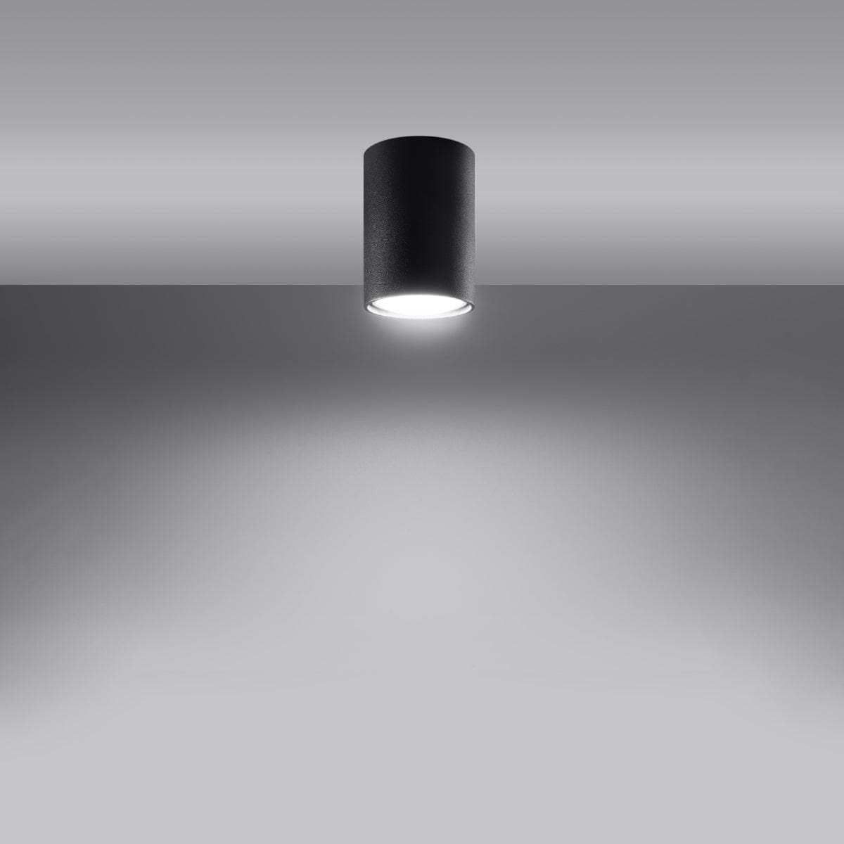 LAGOS 10 Svart Taklampa - Modern Minimalistisk Design - Hållbar Stål - Lätt Installation - GU10 Lampa Kompatibel