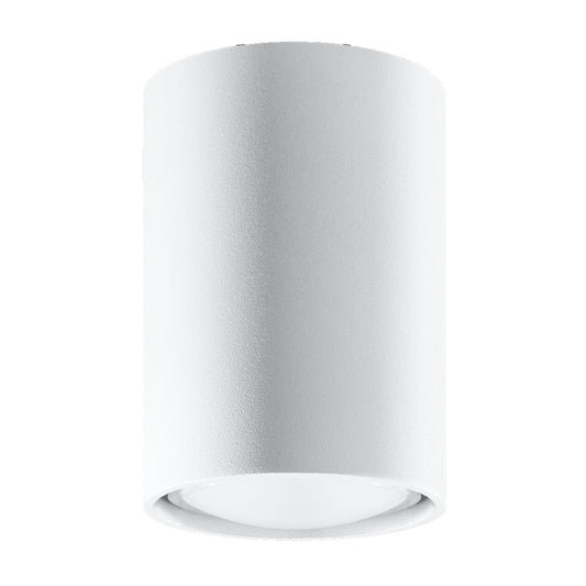 LAGOS 10 Vit Taklampa - Minimalistisk Modern Design - Hållbar Stål - Lätt att Installera - GU10 Lampa Kompatibel