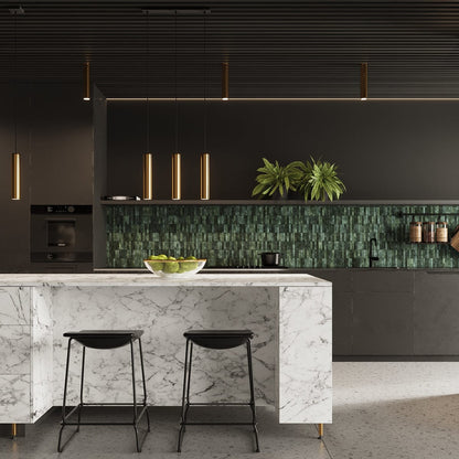 LAGOS 30 Polerad Guld Taklampa - Modern Minimalistisk Design - Justerbar Höjd - Hållbart Stål - GU10 Lampa Kompatibel