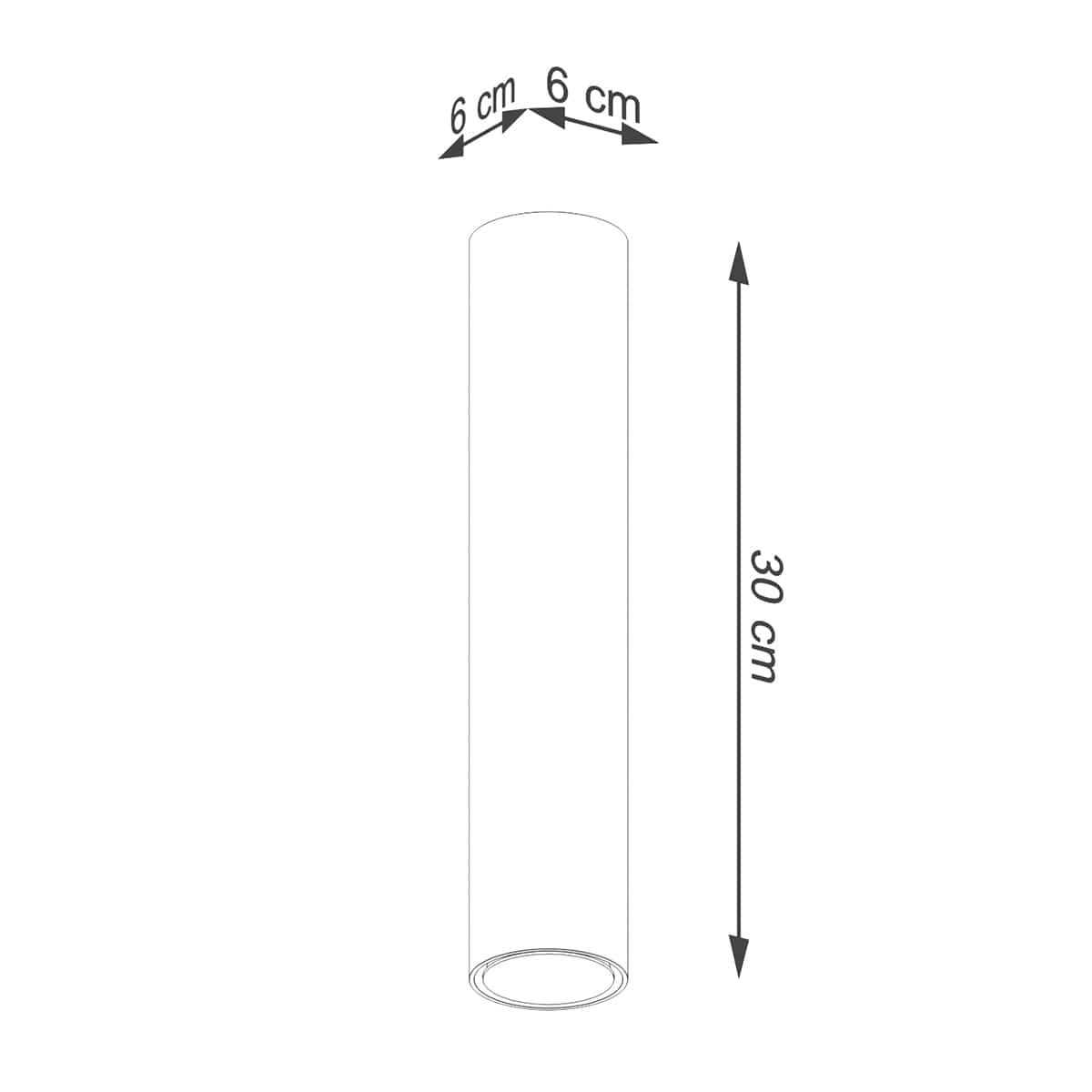 LAGOS 30 Polerad Guld Taklampa - Modern Minimalistisk Design - Justerbar Höjd - Hållbart Stål - GU10 Lampa Kompatibel
