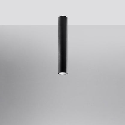 LAGOS 40 Svart Taklampa - Modern Minimalistisk Design - Hållbar Stål - Lätt Installation - GU10 Lampa Kompatibel