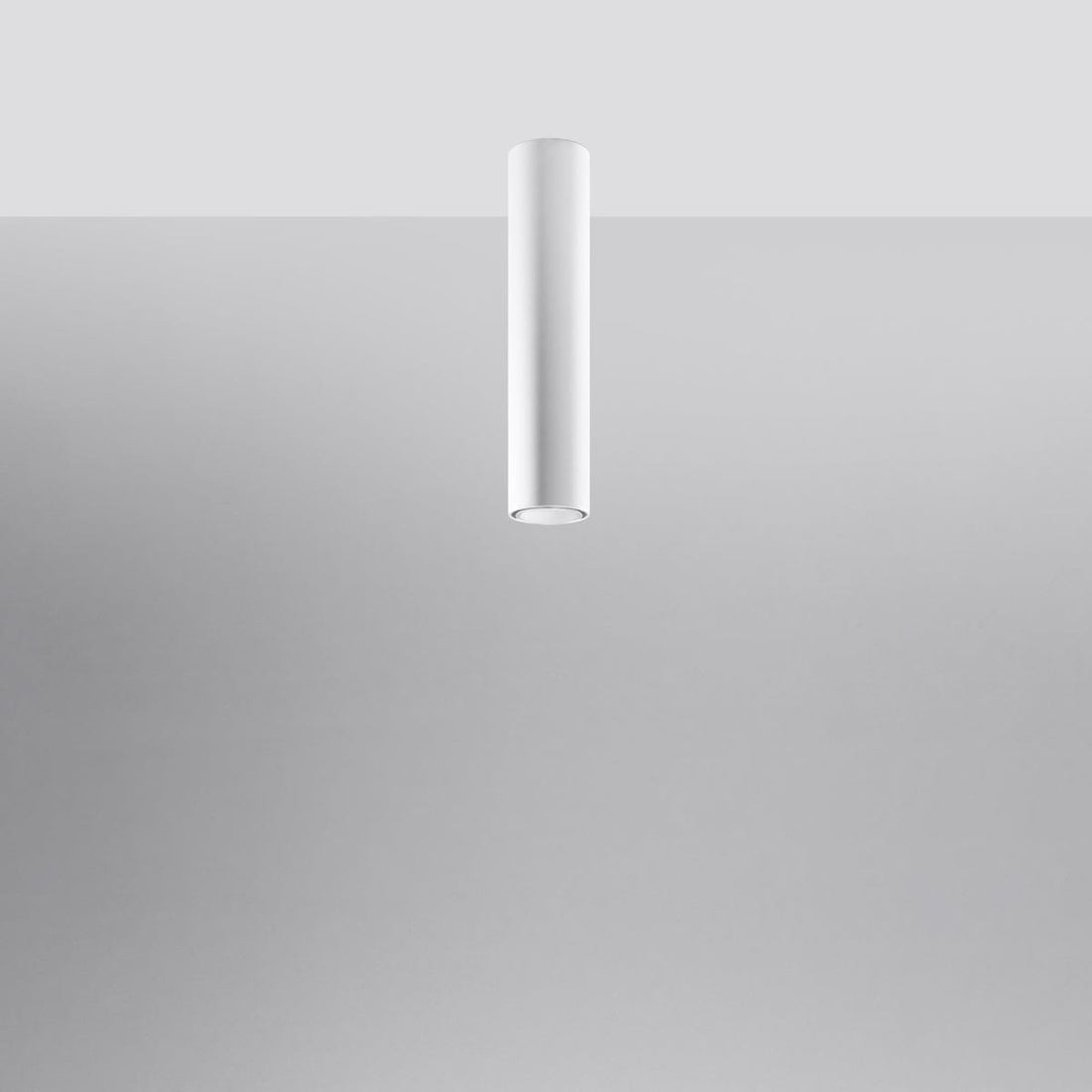 LAGOS 40 Vit Taklampa - Modern Minimalistisk Design - Hållbart Stål - Lätt Installation - GU10 Glödlampa Kompatibel