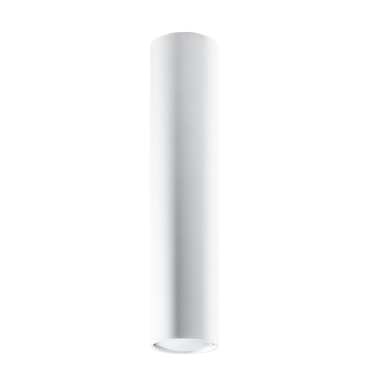 LAGOS 40 Vit Taklampa - Modern Minimalistisk Design - Hållbart Stål - Lätt Installation - GU10 Glödlampa Kompatibel