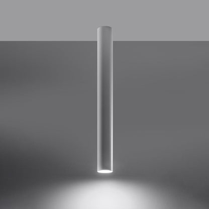 LAGOS 60 Vit Taklampa - Modern Minimalistisk Design - Hållbar Stål - Lätt Installation - GU10 Lampa Kompatibel