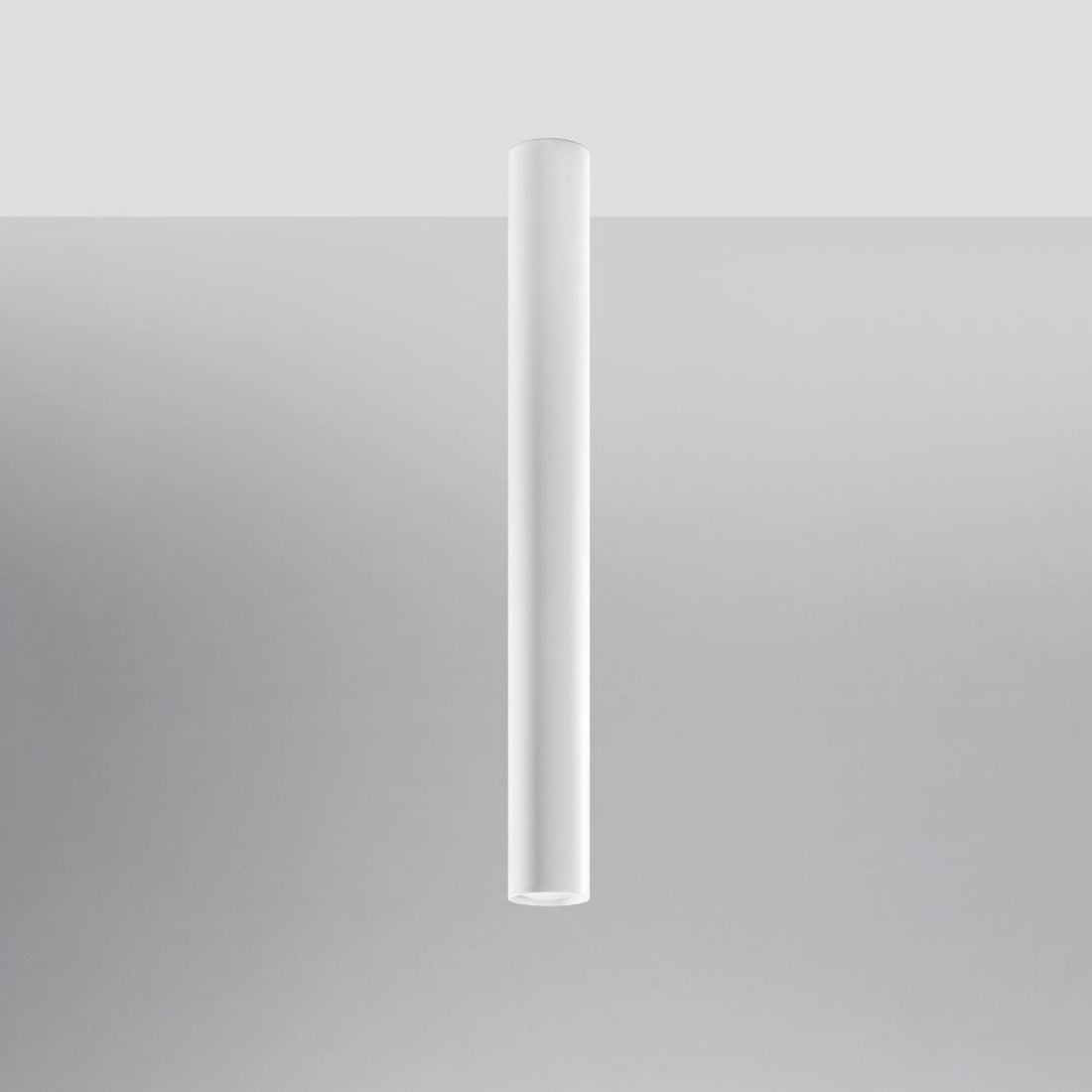 LAGOS 60 Vit Taklampa - Modern Minimalistisk Design - Hållbar Stål - Lätt Installation - GU10 Lampa Kompatibel