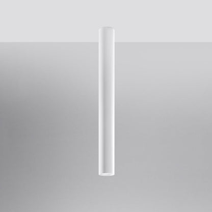 LAGOS 60 Vit Taklampa - Modern Minimalistisk Design - Hållbar Stål - Lätt Installation - GU10 Lampa Kompatibel