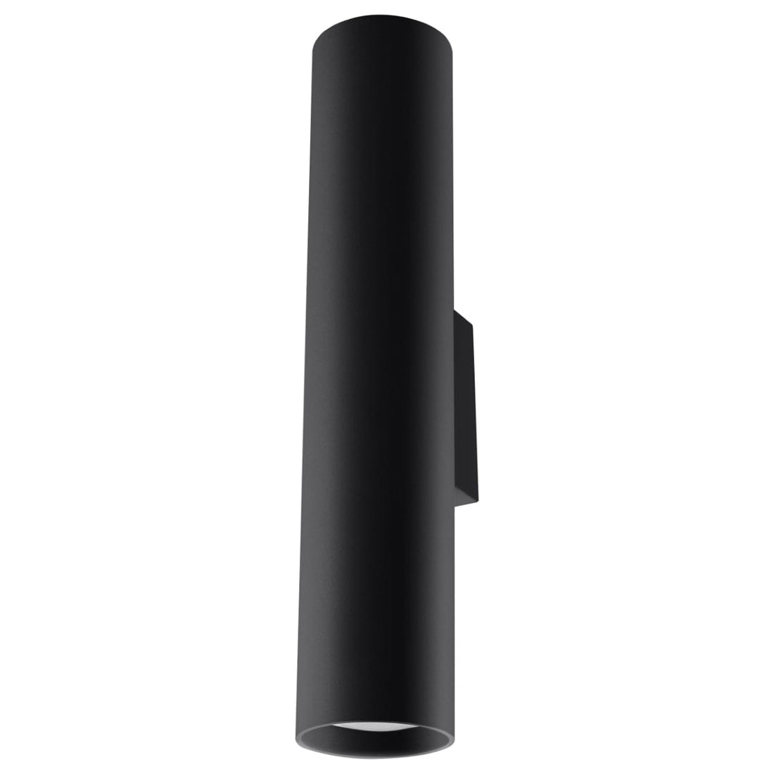 Lagos - Metallvägglampa - Svart finish - Minimalistisk design - Pulverlackerad stål - GU10-lampa kompatibel - Upp- och nedljus