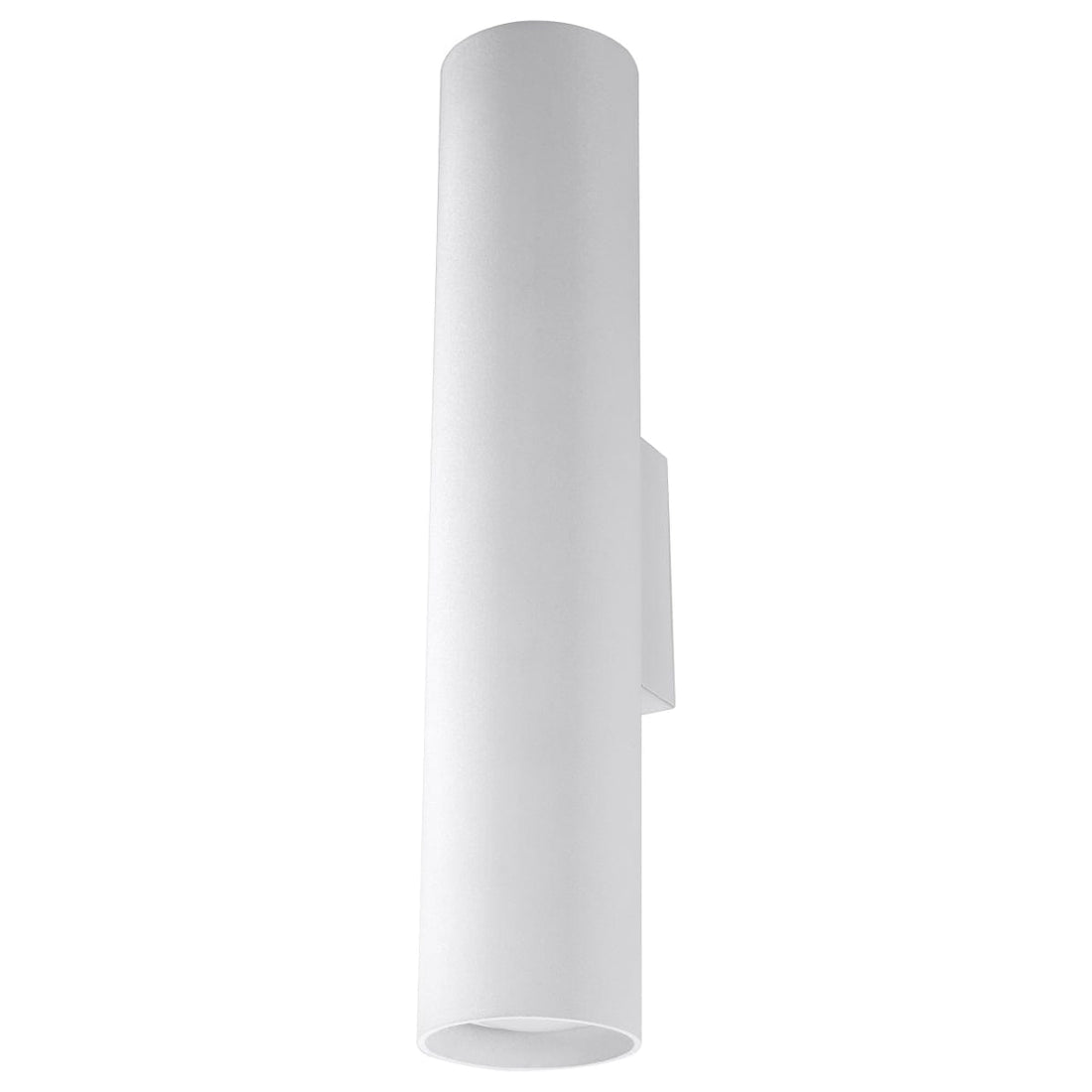 Lagos - Metall Vägglampa - Vit Finish - Minimalistisk Design - Pulverlackerad Stål - GU10 Glödlampa Kompatibel - Upp och Ner Belysning