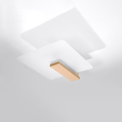 LAPPO Naturlig Trä Taklampa - Skandinavisk Design - Matt Glas Skärm - E27 Lampa Kompatibel - Lätt att Rengöra - Varm Ambient Belysning