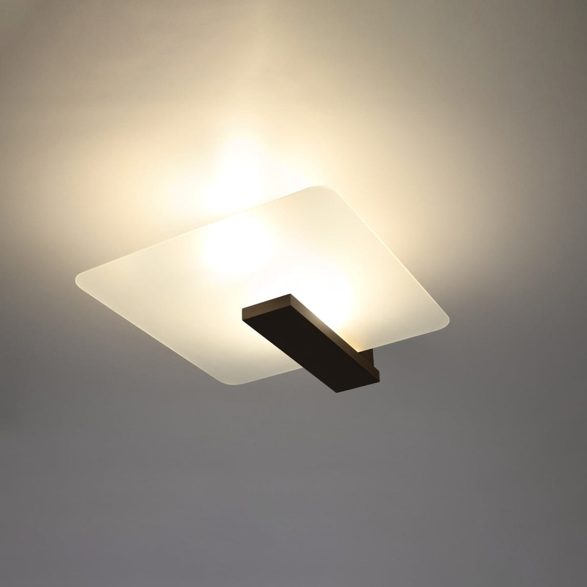 LAPPO Wenge Trä Taklampa - Skandinavisk Design - Matt Glas Skärm - E27 Glödlampa Kompatibel - Lätt Rengöring - Varm Ombonad Belysning