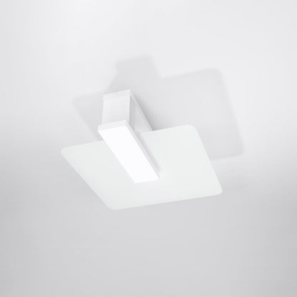 LAPPO Vit Trä Taklampa - Skandinavisk Design - Matt Glas Skärm - E27 Glödlampa Kompatibel - Lätt Att Rengöra - Mjuk Ambient Belysning