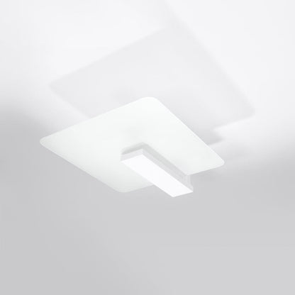 LAPPO Vit Trä Taklampa - Skandinavisk Design - Matt Glas Skärm - E27 Glödlampa Kompatibel - Lätt Att Rengöra - Mjuk Ambient Belysning