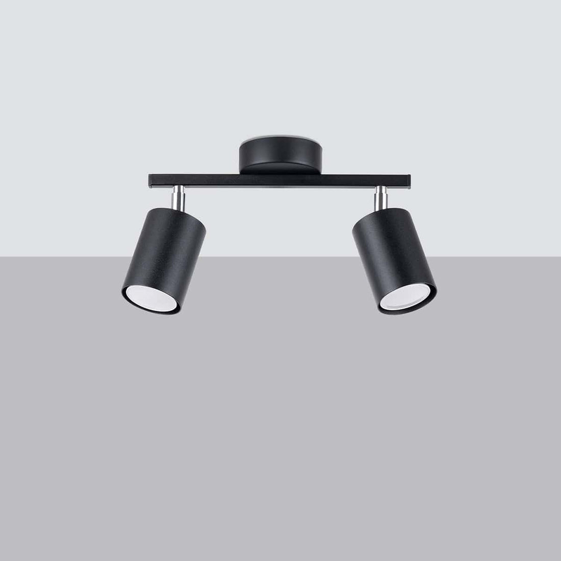 LEMMI 2 Svart Taklampa - Minimalistisk LED-belysning - Hög CRI - Justerbara armar - Energibesparande - 5-års garanti - Modern Interiörbelysning