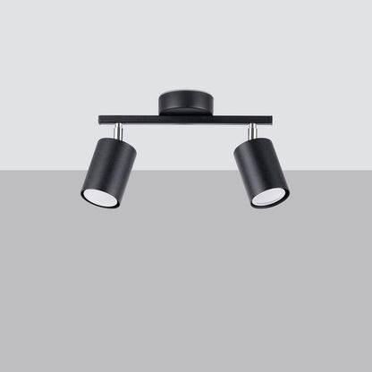 LEMMI 2 Svart Taklampa - Minimalistisk LED-belysning - Hög CRI - Justerbara armar - Energibesparande - 5-års garanti - Modern Interiörbelysning