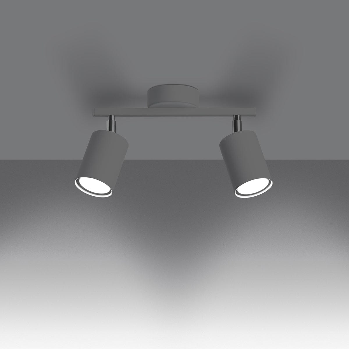 LEMMI 2 Vit Taklampa - Minimalistisk LED-belysning - Hög CRI - Justerbara Armar - Energisnålt - 5-årsgaranti - Modern Inredningsbelysning