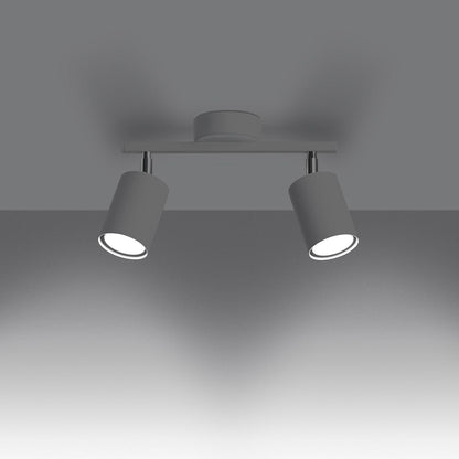 LEMMI 2 Vit Taklampa - Minimalistisk LED-belysning - Hög CRI - Justerbara Armar - Energisnålt - 5-årsgaranti - Modern Inredningsbelysning