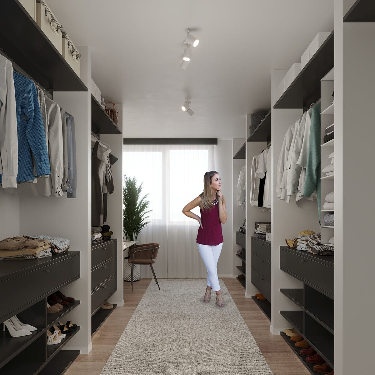 LEMMI Taklampa 3 Vit - Minimalistisk Design - LED Modul - Justerbar Belysning - 5-års Garanti - Högkvalitativ Metall