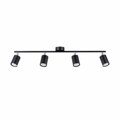 LEMMI Taklampa 4 L Svart - Minimalistisk Design - Justerbar Ljusvinkel - Smart Glödlampa Kompatibel - Lätt Att Rengöra - Funktionell Belysning