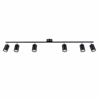 LEMMI Taklampa 6 L Svart - Minimalistisk Design - Justerbar Ljusvinkel - Smart Glödlampa Kompatibel - Lätt att Rengöra - Funktionell Belysning