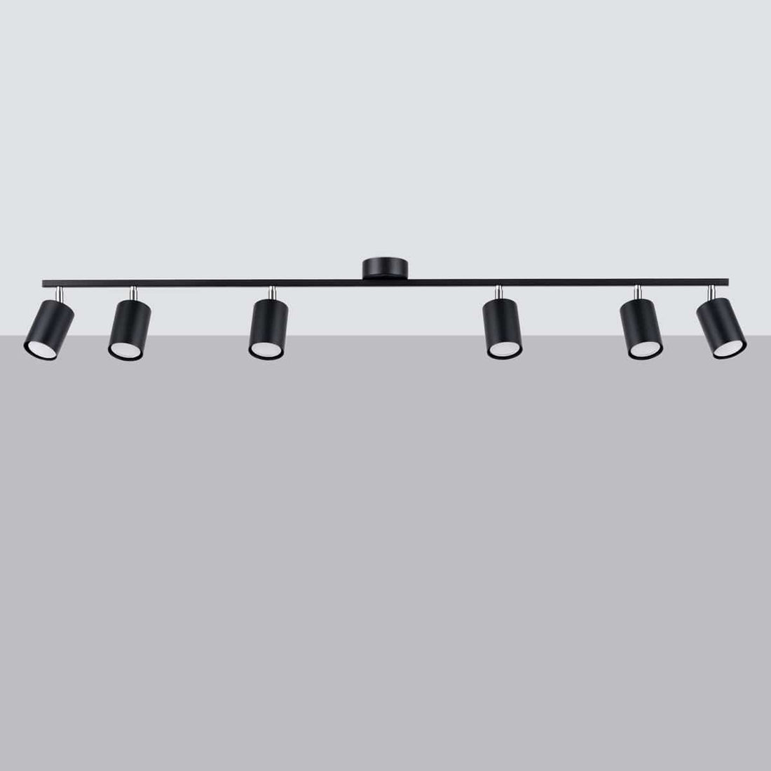 LEMMI Taklampa 6 L Svart - Minimalistisk Design - Justerbar Ljusvinkel - Smart Glödlampa Kompatibel - Lätt att Rengöra - Funktionell Belysning