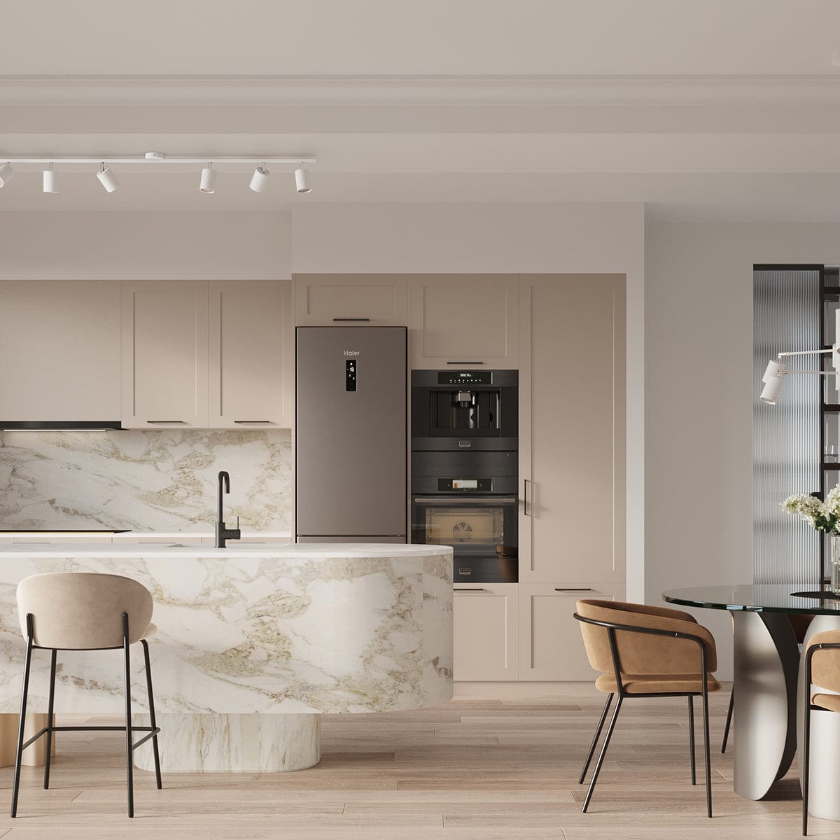 LEMMI Taklampa 6 L Vit - Minimalistisk Design - Justerbar Ljusvinkel - Smart Glödlampa Kompatibel - Lätt att Rengöra - Funktionell Belysning