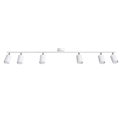 LEMMI Taklampa 6 L Vit - Minimalistisk Design - Justerbar Ljusvinkel - Smart Glödlampa Kompatibel - Lätt att Rengöra - Funktionell Belysning