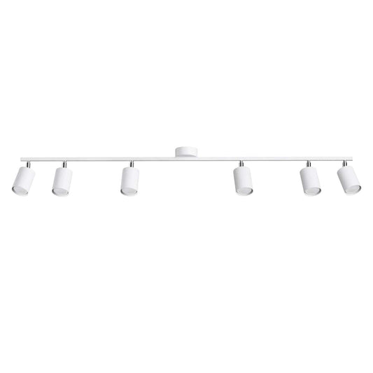 LEMMI Taklampa 6 L Vit - Minimalistisk Design - Justerbar Ljusvinkel - Smart Glödlampa Kompatibel - Lätt att Rengöra - Funktionell Belysning