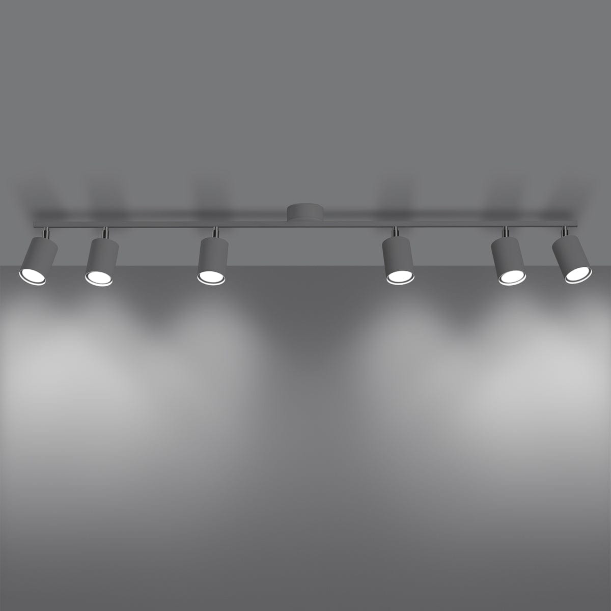 LEMMI Taklampa 6 L Vit - Minimalistisk Design - Justerbar Ljusvinkel - Smart Glödlampa Kompatibel - Lätt att Rengöra - Funktionell Belysning