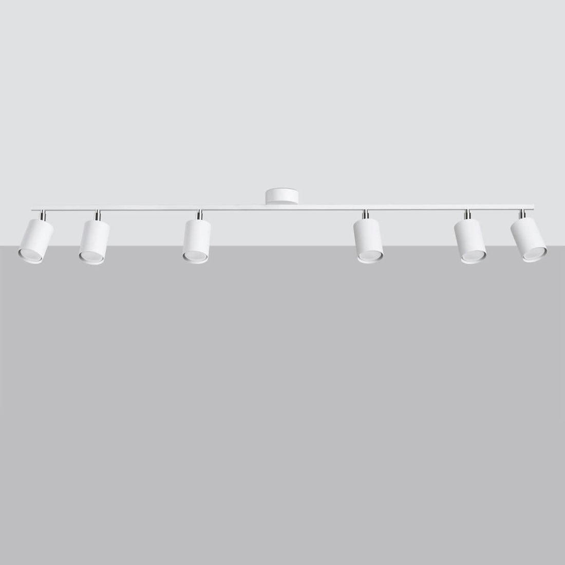 LEMMI Taklampa 6 L Vit - Minimalistisk Design - Justerbar Ljusvinkel - Smart Glödlampa Kompatibel - Lätt att Rengöra - Funktionell Belysning