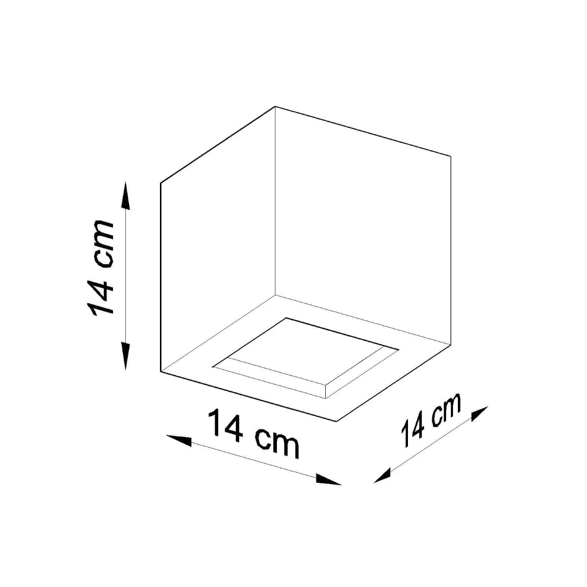 Leo Keramisk Vägglampa - Vit - Geometrisk Design - E27 - LED Kompatibel