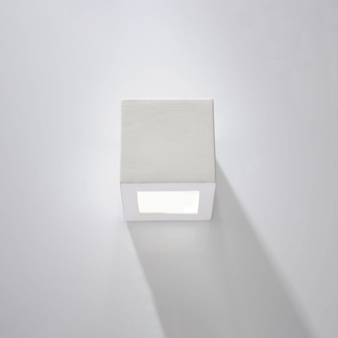 Leo Keramisk Vägglampa - Vit - Geometrisk Design - E27 - LED Kompatibel