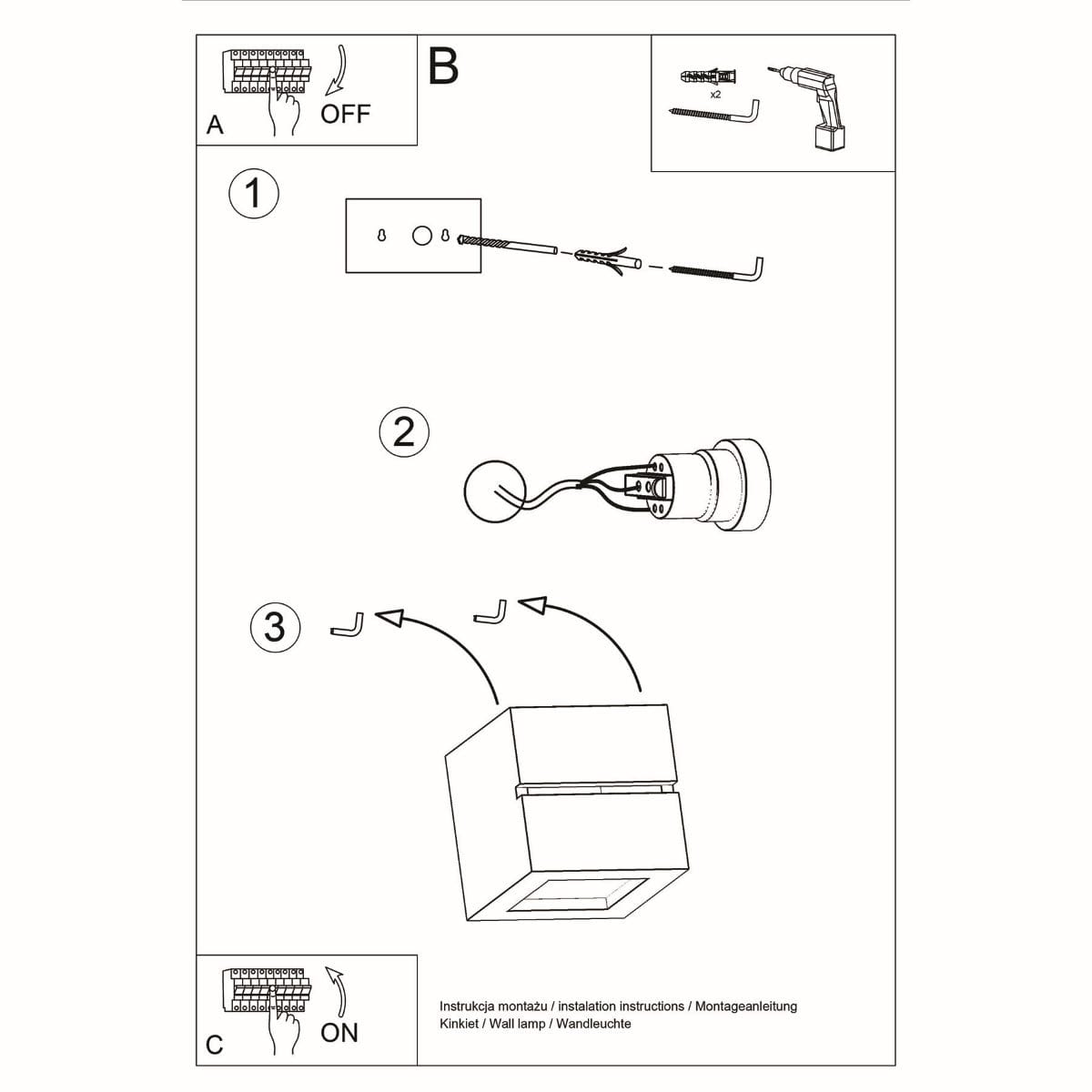 LEO LINE - Vägglampa Keramik - Modern Design - Målningsbar Yta - E27 Kompatibel - Upp &amp; Ner Ljuseffekt