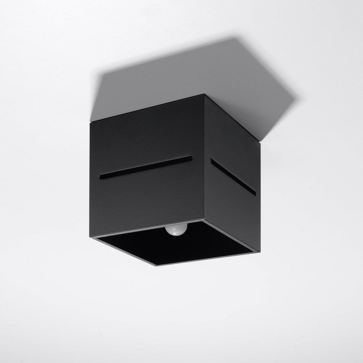 Lobo Svart Taklampa - Minimalistisk Aluminium Design - G9 Sockel - 10x10x10 cm