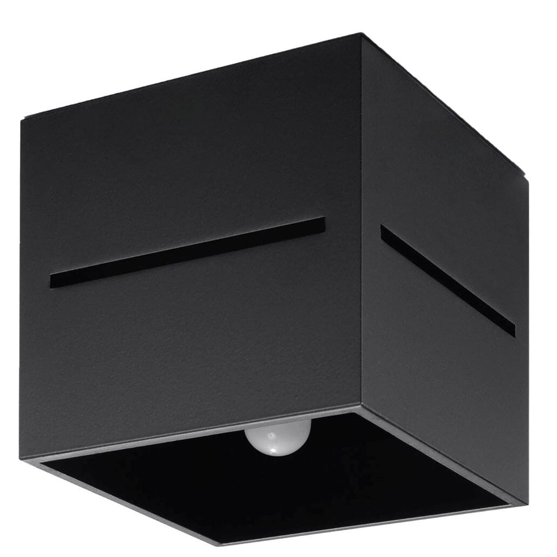 Lobo Svart Taklampa - Minimalistisk Aluminium Design - G9 Sockel - 10x10x10 cm