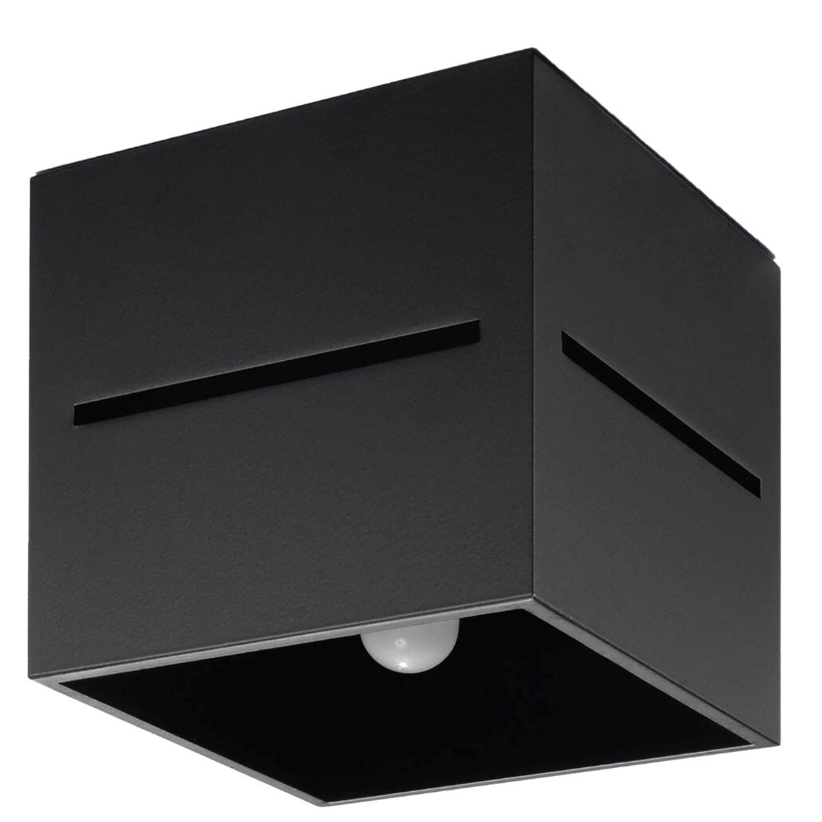 Lobo Svart Taklampa - Minimalistisk Aluminium Design - G9 Sockel - 10x10x10 cm