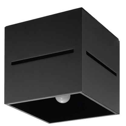 Lobo Svart Taklampa - Minimalistisk Aluminium Design - G9 Sockel - 10x10x10 cm