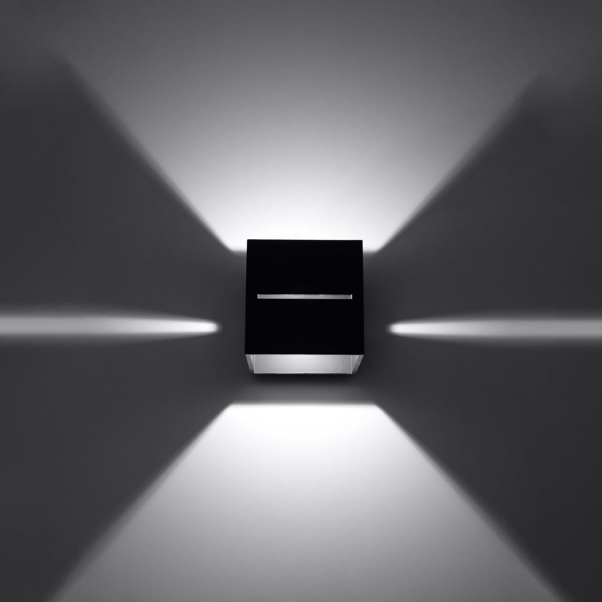 Lobo svart vägglampa - Minimalistisk aluminiumdesign - G9-sockel - 10x12x10 cm