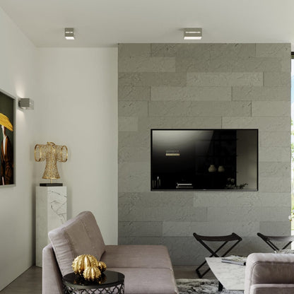 Lobo Gray Taklampa - Minimalistisk Aluminium Design - G9 LED Sockel - 10x10x10 cm