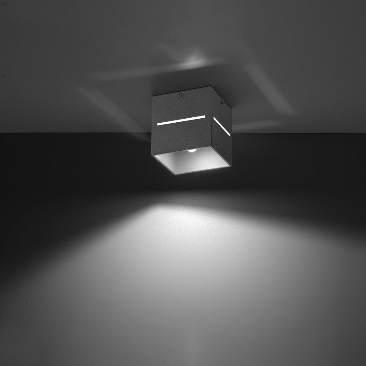 Lobo Gray Taklampa - Minimalistisk Aluminium Design - G9 LED Sockel - 10x10x10 cm