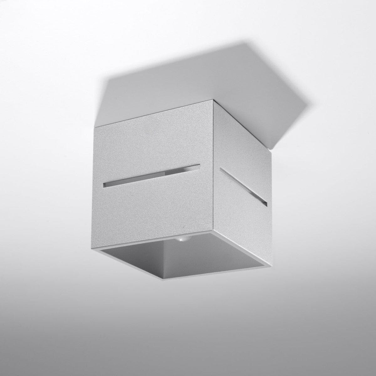 Lobo Gray Taklampa - Minimalistisk Aluminium Design - G9 LED Sockel - 10x10x10 cm