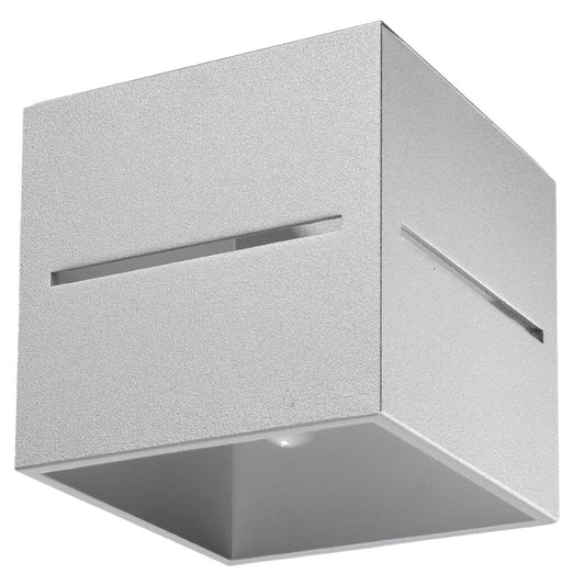 Lobo Gray Taklampa - Minimalistisk Aluminium Design - G9 LED Sockel - 10x10x10 cm