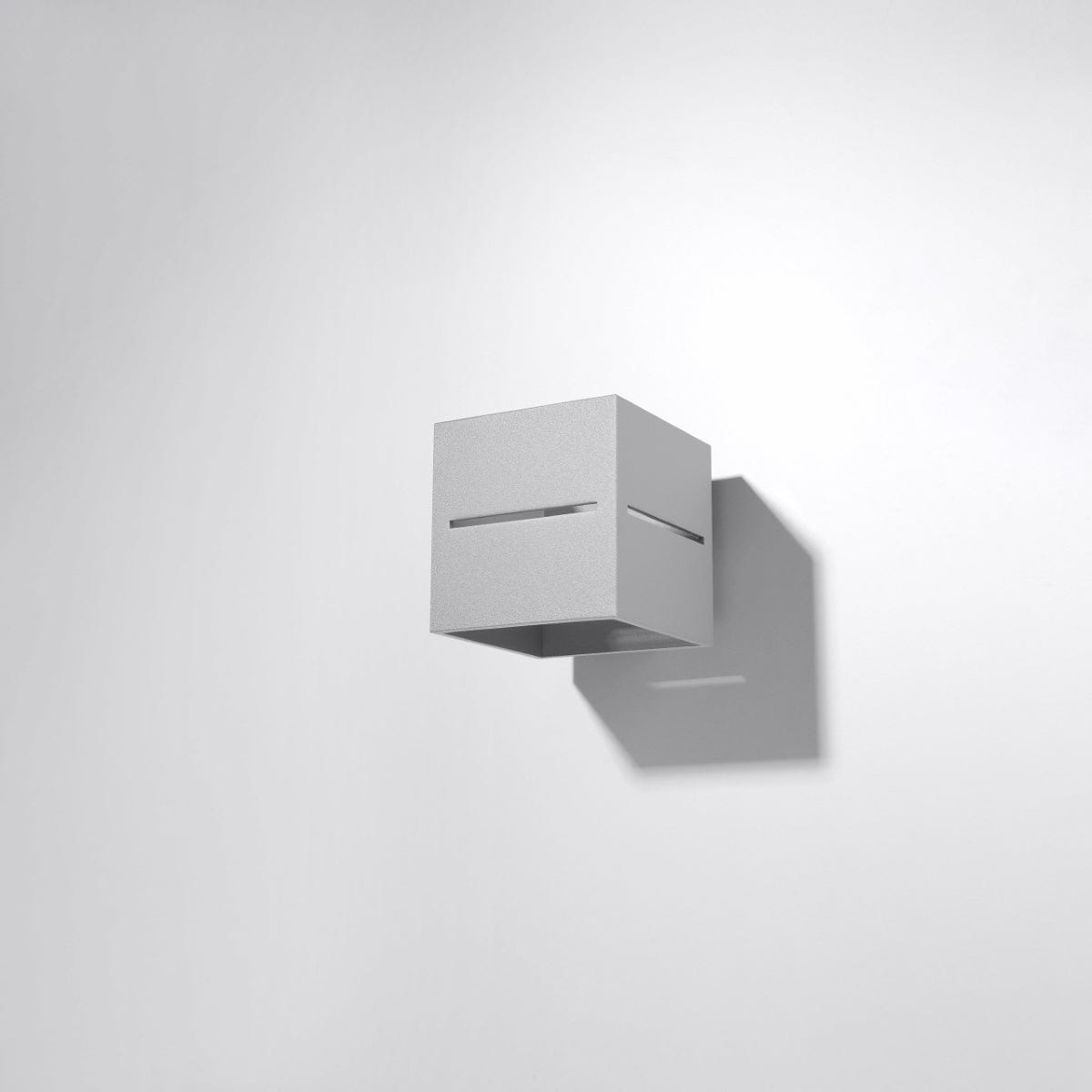 Lobo Gray Vägglampa - Minimalistisk Aluminium Design - G9 Sockel - 10x12x10 cm