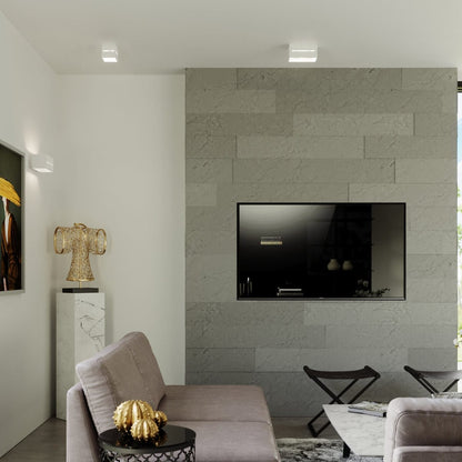 LOBO Vit Taklampa - Minimalistisk Aluminium Design - G9 LED Socker - 10x10x10 cm