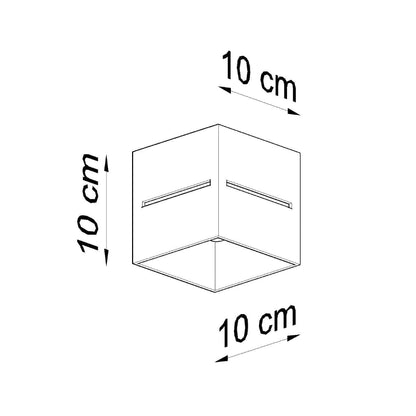LOBO Vit Taklampa - Minimalistisk Aluminium Design - G9 LED Socker - 10x10x10 cm
