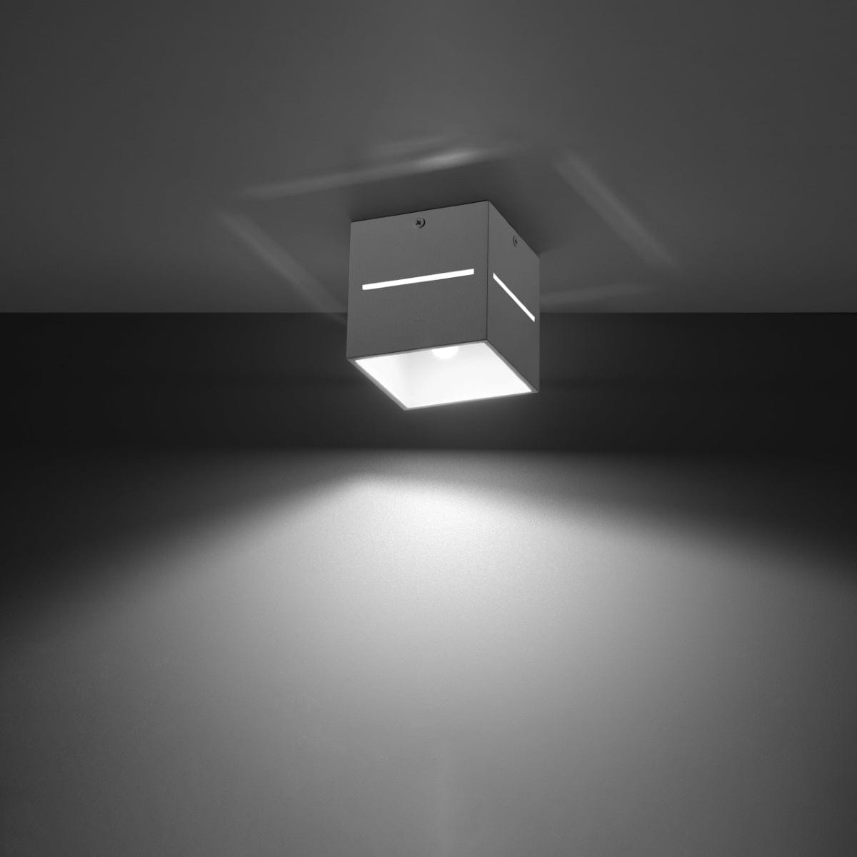LOBO Vit Taklampa - Minimalistisk Aluminium Design - G9 LED Socker - 10x10x10 cm